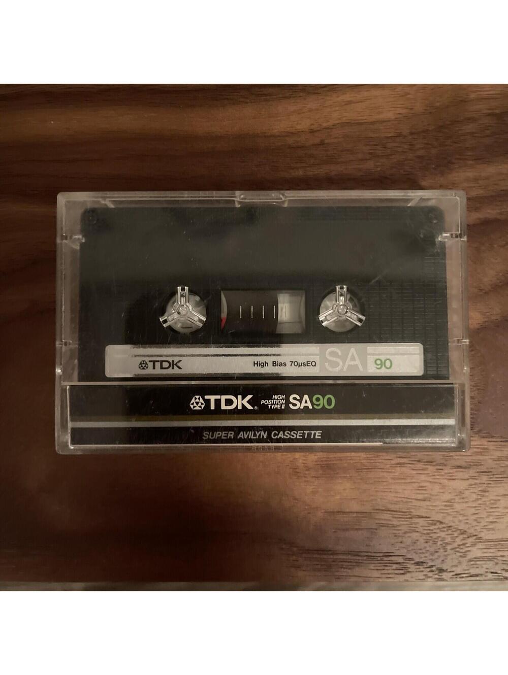1 TDK SA90 High Position Type II Audio Cassette Vintage 1985